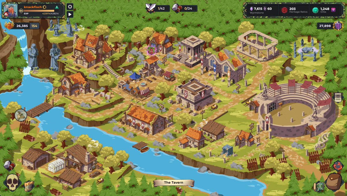 No clue what we are talking about? It's Ale &amp; Axes, our free 2 play strategy clicker browser game!

Interested in hearing about our core game loop?

📋 Plan raids
⚔️ Raids get simulated
🌿 Collect materials, $WYRM, and $ISIR
⚒️ Craft items
🪄 Enchant items
👿 Fight world bosses