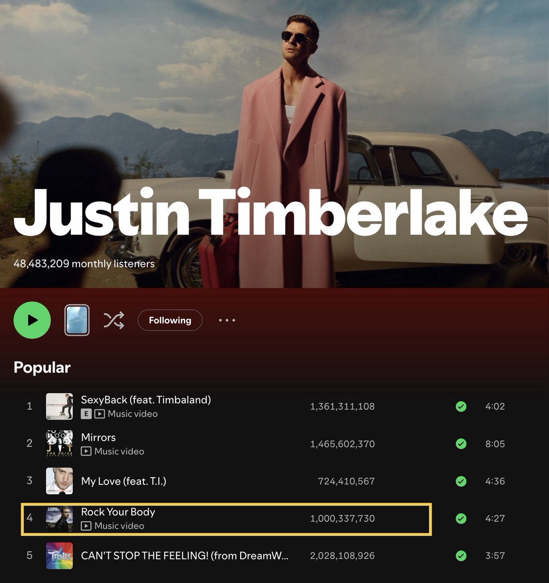 Justin Timberlake HQ tweet media