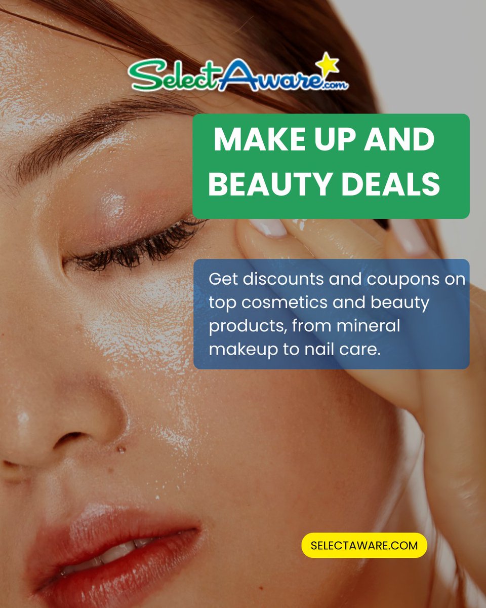 SelectAware's tweet image. Refresh your beauty routine with special deals on lipsticks, mascaras, mineral blush, eyeliner, and starter kits. Shop makeup savings now!
selectaware.com/health-beauty-…
#MakeupDeals #BeautySavings #MakeupLovers #BeautyRoutine #GlamForLess