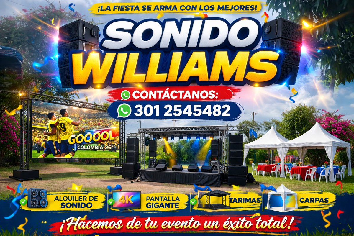 SAOLINHO's tweet photo. No te quedes con las ganas de ver tu selección Colombia en Pantalla Gigante con audio profesional https://t.co/I1I79qJNYp