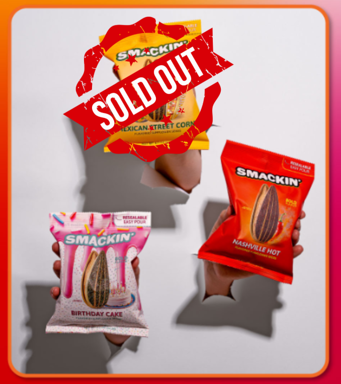 Mexican Street Corn is already sold out! Don't miss out on my new favorite Nashville Hot and a strangely delicious Birthday Cake!   

Use code YEARS on your <a href="/smackinseeds/">SMACKIN’ Sunflower Seeds</a> order.   

smackinsunflowerseeds.com/YEARS