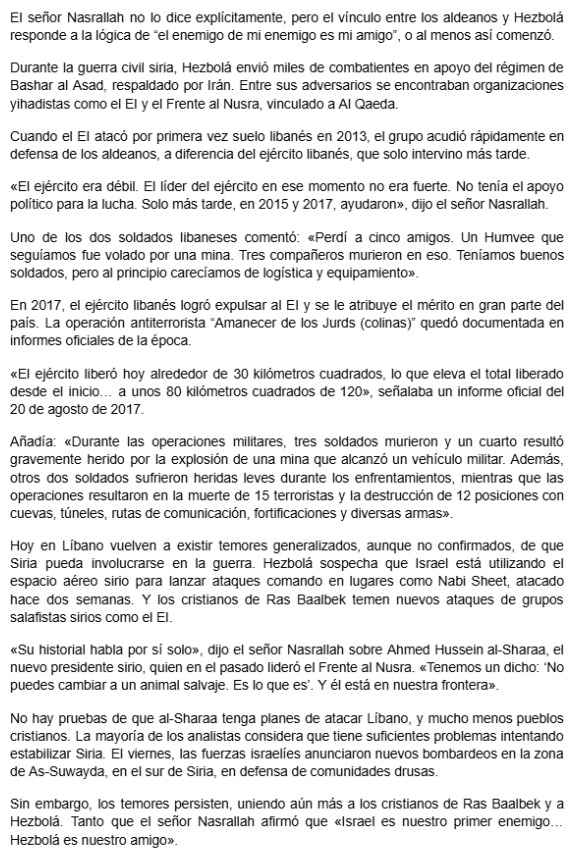 El diario The Telegraph publicó una nota explosiva que no permaneció ni 24 horas en línea. En ella se afirmaba que sectores de los católicos del Líbano —una de las comunidades cristianas más antiguas del mundo— estaban estableciendo vínculos con Hezbolá. ¿La razón? Afirman que el