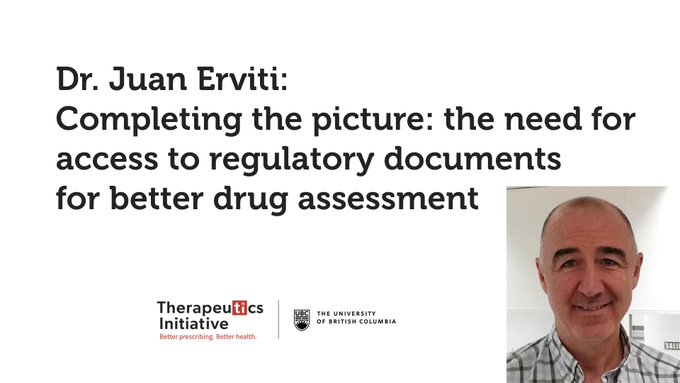 Drug_Evidence's tweet photo. ๐จ ICYMI: UBC TI #ResearchMethods recording
What is the role of regulatory documents & individual patient data in drug assessments?
๐https://t.co/EC8Bii5ODN
#medsafety #RIAT #OpenResearch #ResearchTransparency https://t.co/uIC1EosTh2