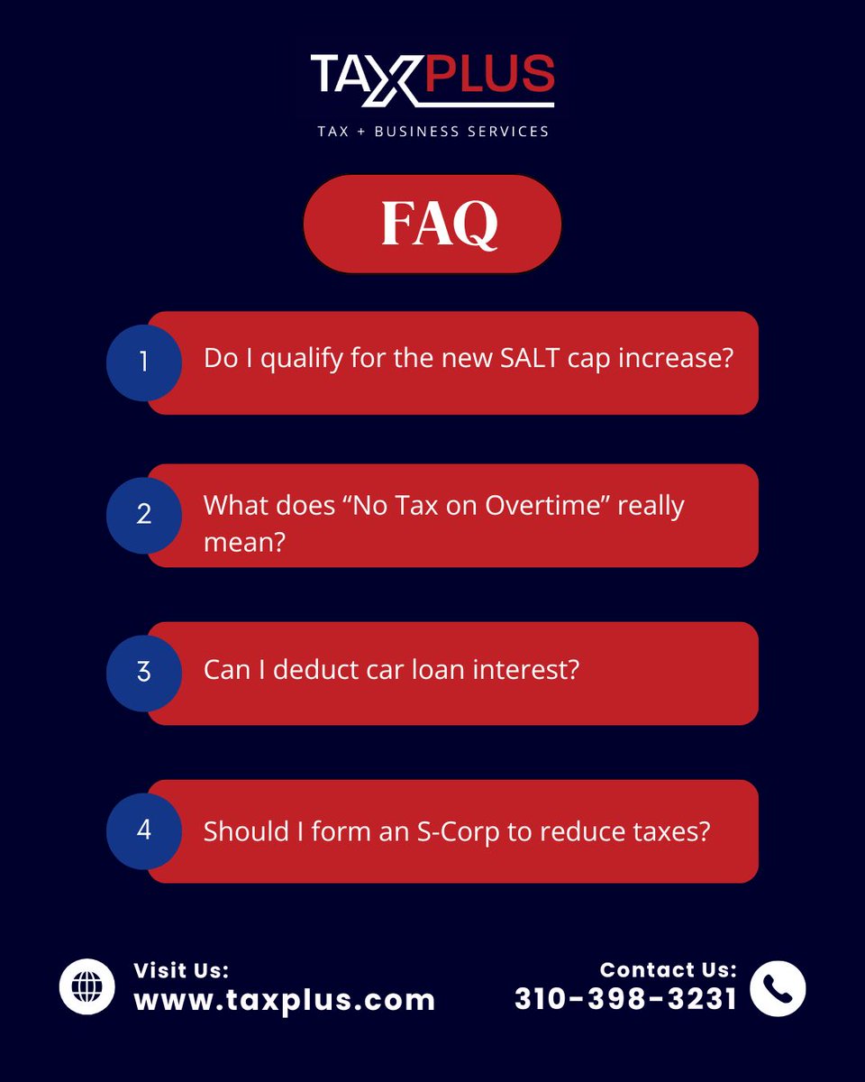 TaxPlusCA's tweet photo. Do you have tax questions this season? We’re sharing simple breakdowns of the latest tax news, rule changes, and important updates so you always know what to expect. 

Contact TaxPlus today for a free consultation to get started: https://t.co/lkRw4tV4tn https://t.co/CazDq7b2c5