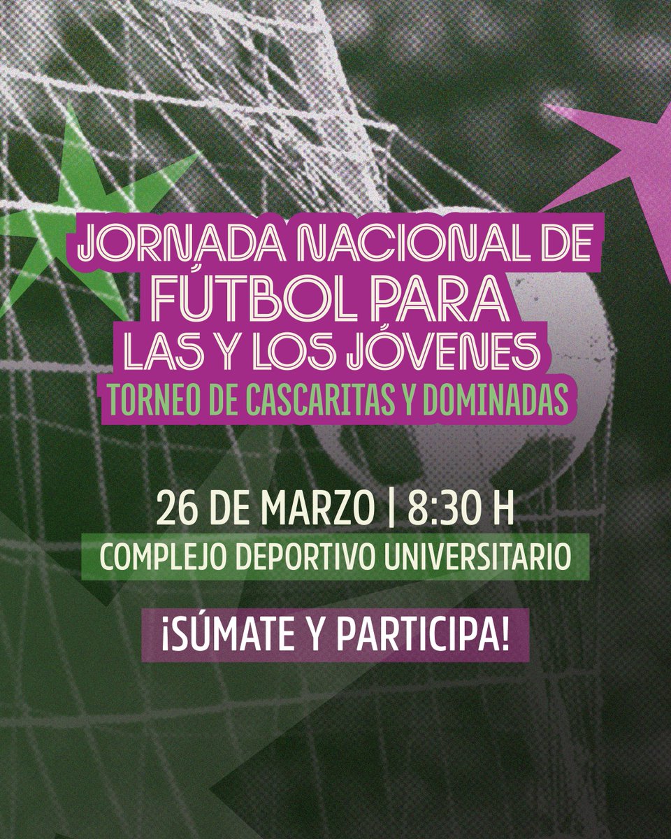udg_oficial's tweet photo. Te invitamos al torneo de cascaritas y dominadas este 26 de marzo en el @CDUUDG, ¡porque en la cancha y en la vida tú controlas el balón!⚽️ 

Inscríbete en: https://t.co/d6BNxW1N2F
@imjuvemx 
#JóvenesTransformandoMéxico #MundialSocial #JaliscoEsUdeG #TequiosUdeG https://t.co/Zyb4hYJScx