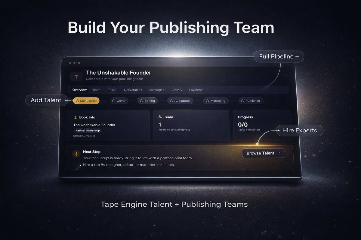 TAPE Engine | AI Publishing Asset tweet media