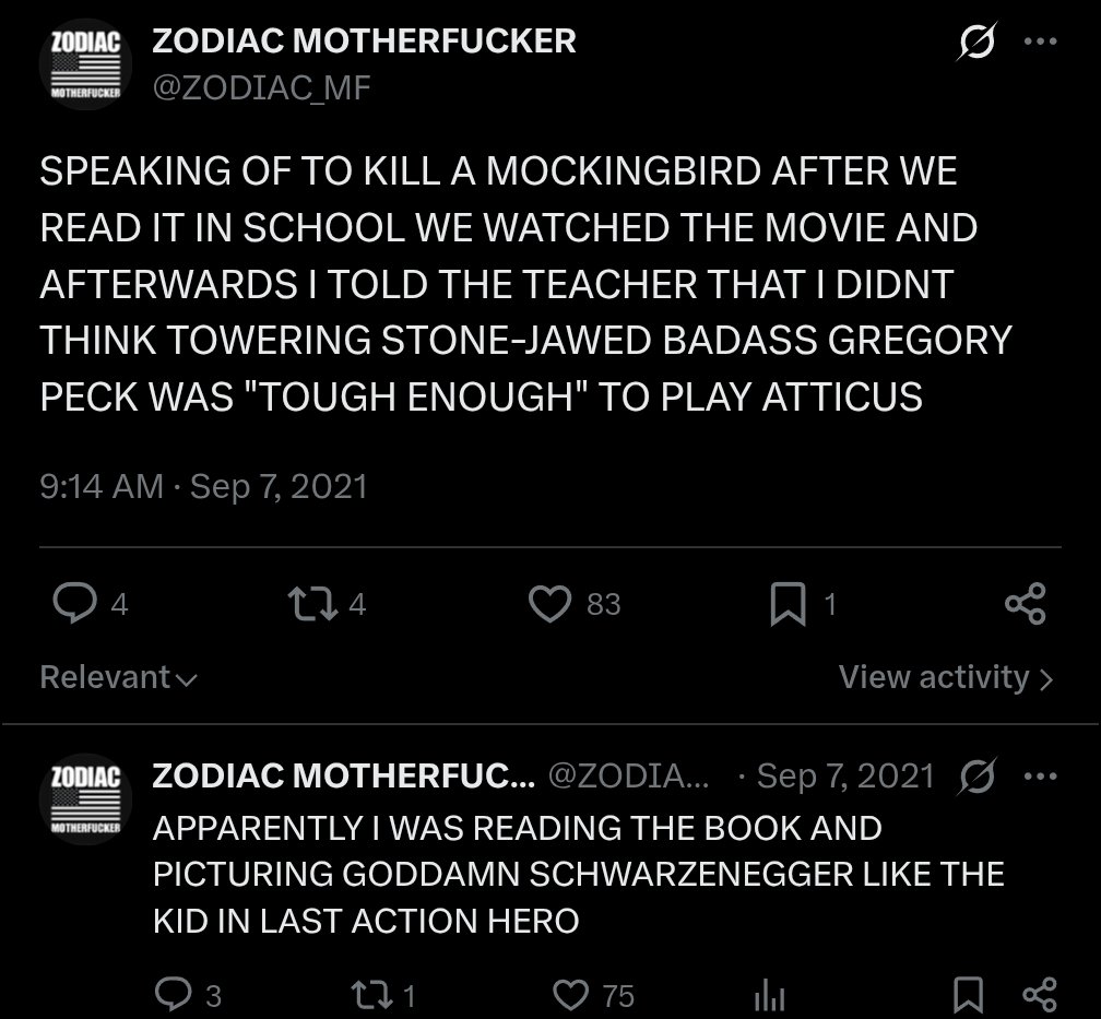 ZODIAC MOTHERFUCKER tweet media