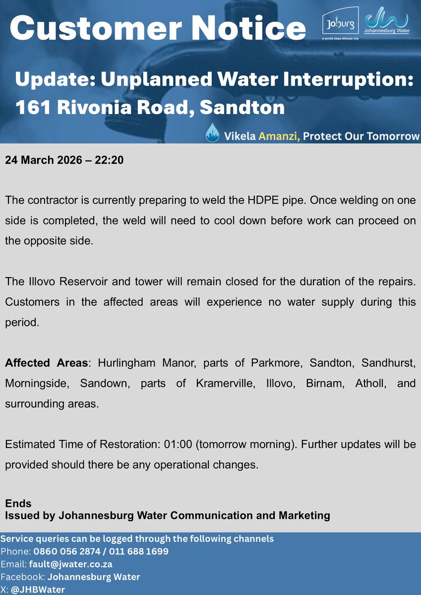 Johannesburg Water tweet media