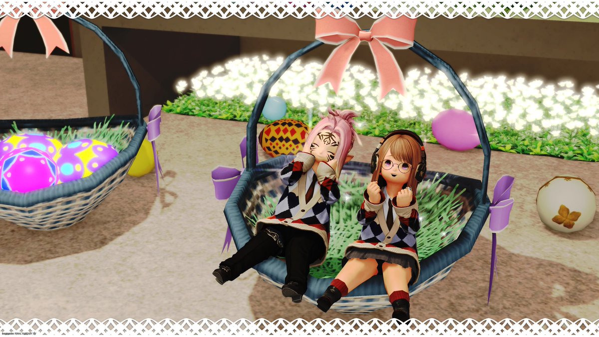 Mevius093's tweet photo. エッグハントのカゴちょうど2ララぶんだった(*´･ω･)(･ω･｀*) https://t.co/Q0VBksrDbZ