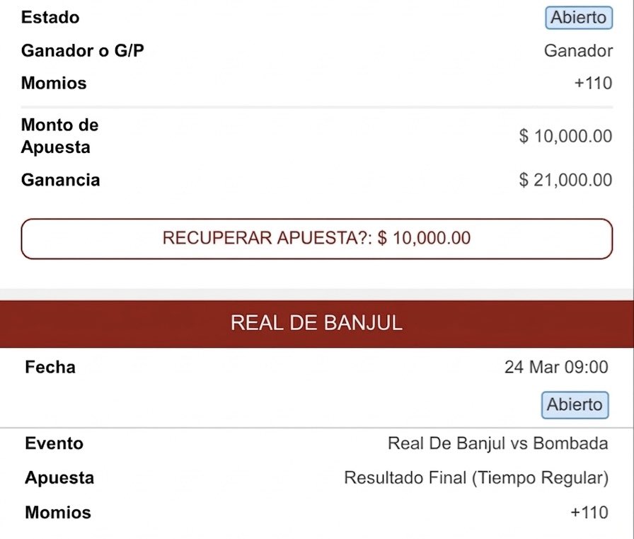 GAMBIA🇬🇲| REAL BANJUL ML

‘REAL BANJU’ ES EL ACTUAL TRICAMPEON EN ESTE PAIS

DE GANAR EL CAMPEONATO ESTA TEMPORADA SE CONVERTIRIA EN EL CLUB MAS GANADOR EN TODA LA HISTORIA DEL PAIS

HOY CON 12 JORNADAS INVICTAS BUSCA EL LIDERATO GENERAL

COLOQUENLA &amp; BUENA VIBRA☘️ 🙌
