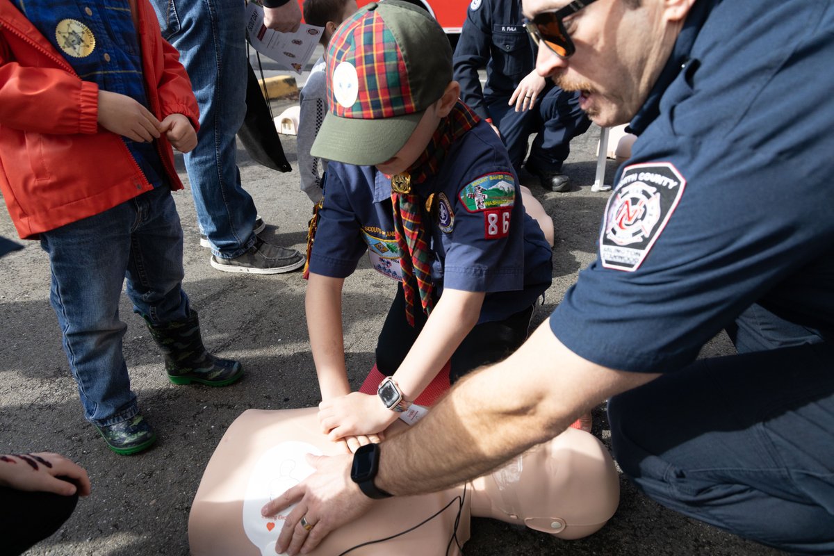 NorthCountyRFA's tweet photo. Scout Day 2026 brought Scouts, families &amp; neighbors together for hands‑on fire safety learning! 🔥🚒
Huge thanks to South County Fire &amp; Rescue for partnering with us.
Interactive fire sim, CPR demos, water rescue &amp; more made it a great day!
#NCRFA #ScoutDay2026 #FireSafety https://t.co/NM7SBT7jFZ