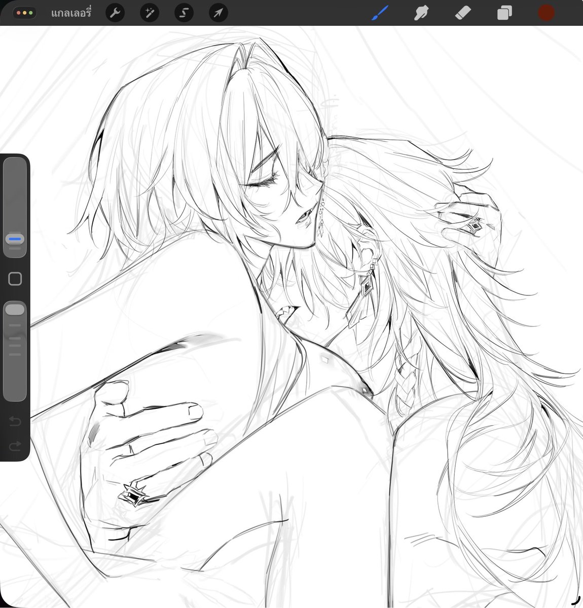 Ocmari21140's tweet photo. รูปเก่ามากกก ว่าจะลงสี แต่ตอนนี้���่าจะเอาไปใส่ในโดแฮะๆ https://t.co/GF5nTARmdU