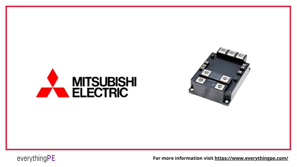 everything_PE_'s tweet image. ⚡ High-power IGBT module

CM1200DW-40T delivers:
✔ 2000V+
✔ 1200A (2400A pulse)
✔ Half-bridge design

Learn More: ow.ly/oiEx50YxYqh

#mitsubishi #igbt #dualswitch #powertransistors #powerelectronics #products