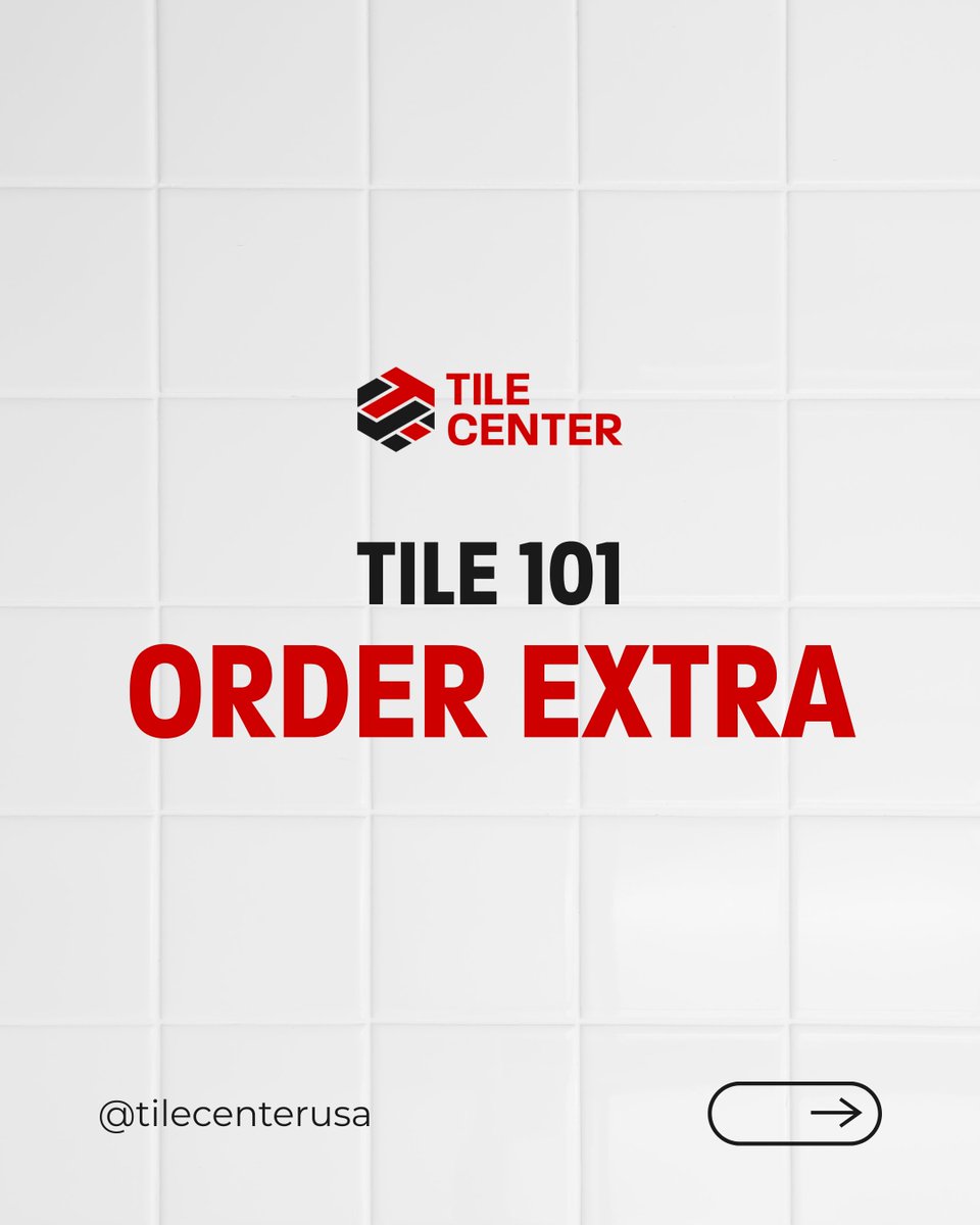TileCenterUsa's tweet photo. Before you order tile, plan for the details that matter.

Cuts, patterns, and future repairs all need extra material — and a little more now can save a lot later. ✔️

#TileCenterUSA #TileTips #Tile101 #HomeRenovation #FlooringHouston #InteriorDesign #RenovationTips https://t.co/MnvQH3Sl3I