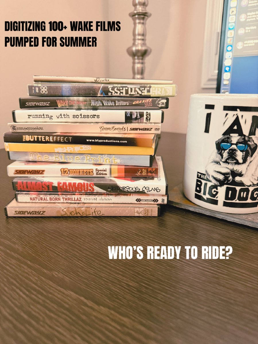 BuffalowBBQ's tweet image. Digitizing 100+ wakeboarding DVDs and VHS tapes from the early days.

Watching them while training in the gym getting fired up for summer riding again.

Those films built the sport.

Still learning. Still chasing it.

Who’s ready to ride?

#Wakeboarding #WakeLife #SummerVibes