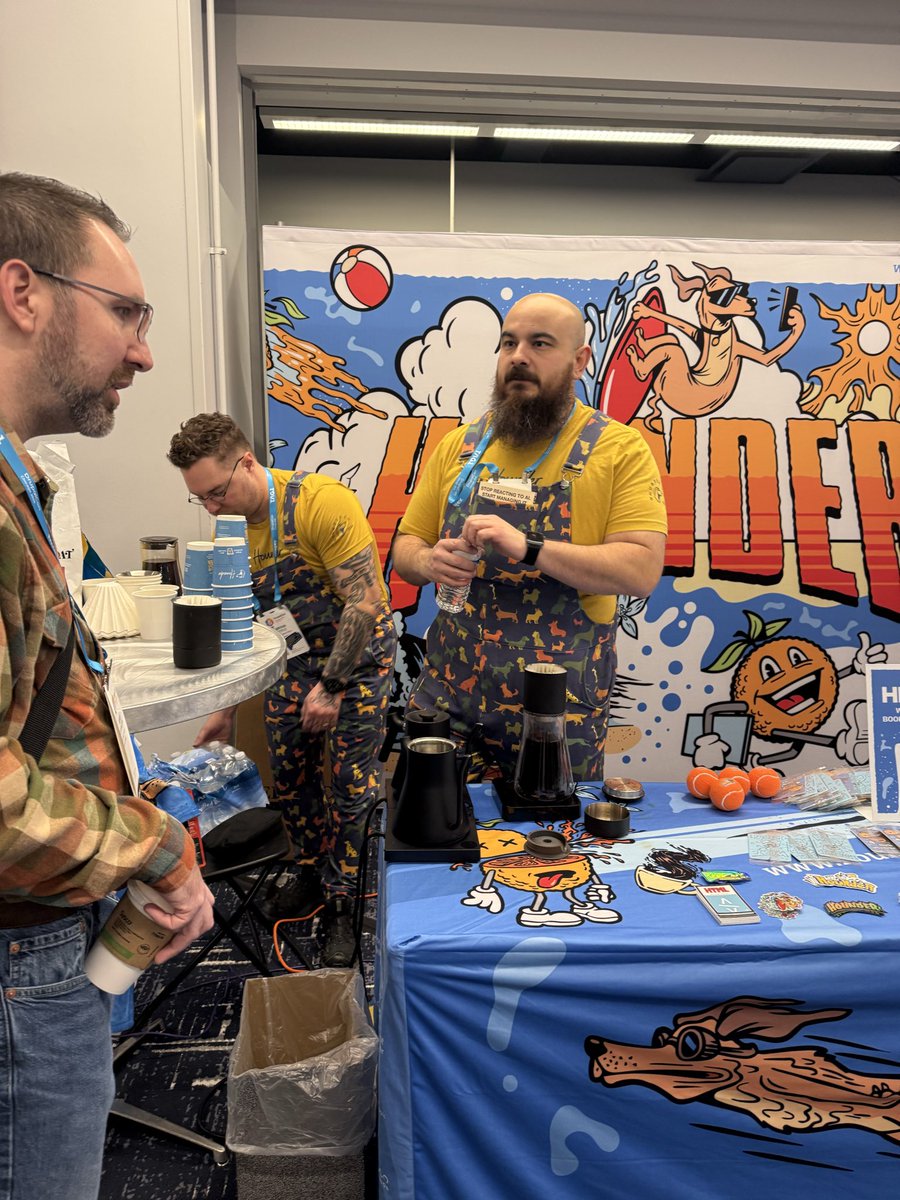 jmolivas's tweet photo. The real reason for attending @drupalcon isn’t the code or even the community… it’s the coffee ☕️
Shoutout to @HounderCo for keeping us all running. 🚀
#DrupalCon #Drupal https://t.co/NRe9QH6Vz1