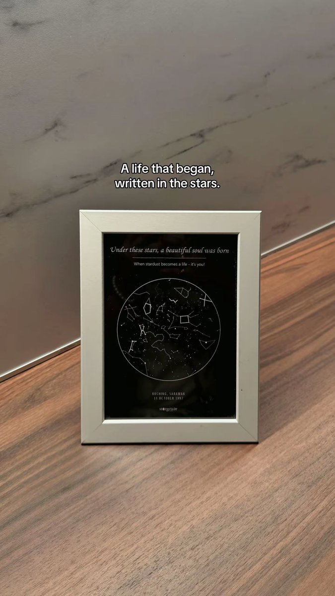 astargeizerpro's tweet image. Day 162 of posting until the sentimental ones find me ♡

Where stardust turned into something real. A soul that was always meant to shine 💛✨

#starmap #custommade #bintang #sentimental #sentimental