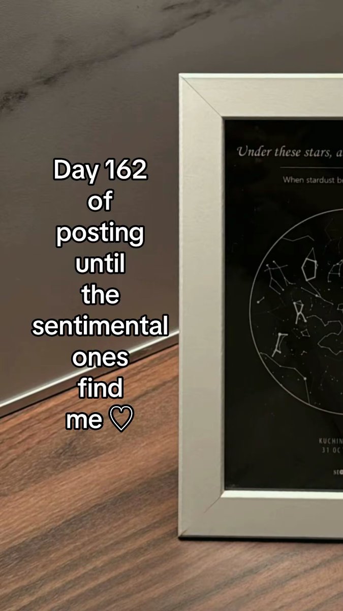astargeizerpro's tweet image. Day 162 of posting until the sentimental ones find me ♡

Where stardust turned into something real. A soul that was always meant to shine 💛✨

#starmap #custommade #bintang #sentimental #sentimental