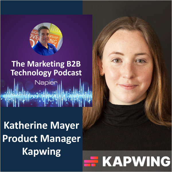 New #Marketing B2B Technology #Podcast episode! 🎙️

Katherine Mayer, Product Manager at Kapwing, joins Mike Maynard to share insights on how #AI is transforming #videoediting and enabling marketers to create high-quality content more efficiently.

Apple: podcasts.apple.com/gb/podcast/max…