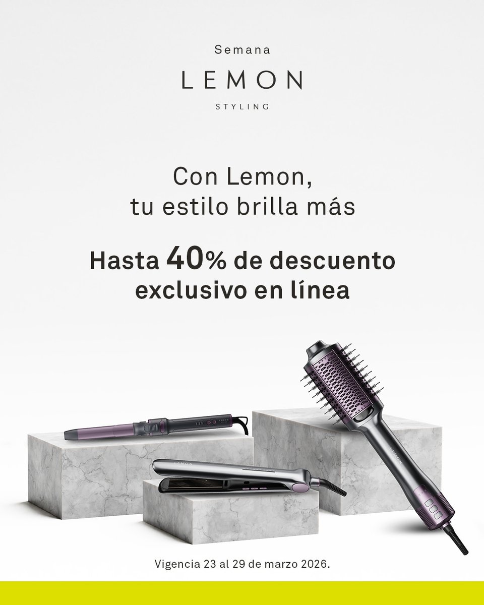 ccZumpango's tweet photo. Dile hola a tu mejor look✨ Consigue tus productos favoritos con hasta 40% de descuento en la Semana Lemon en #Coppel, encuentra más aquí https://t.co/sw50P8zvBh https://t.co/MLokzFInVf