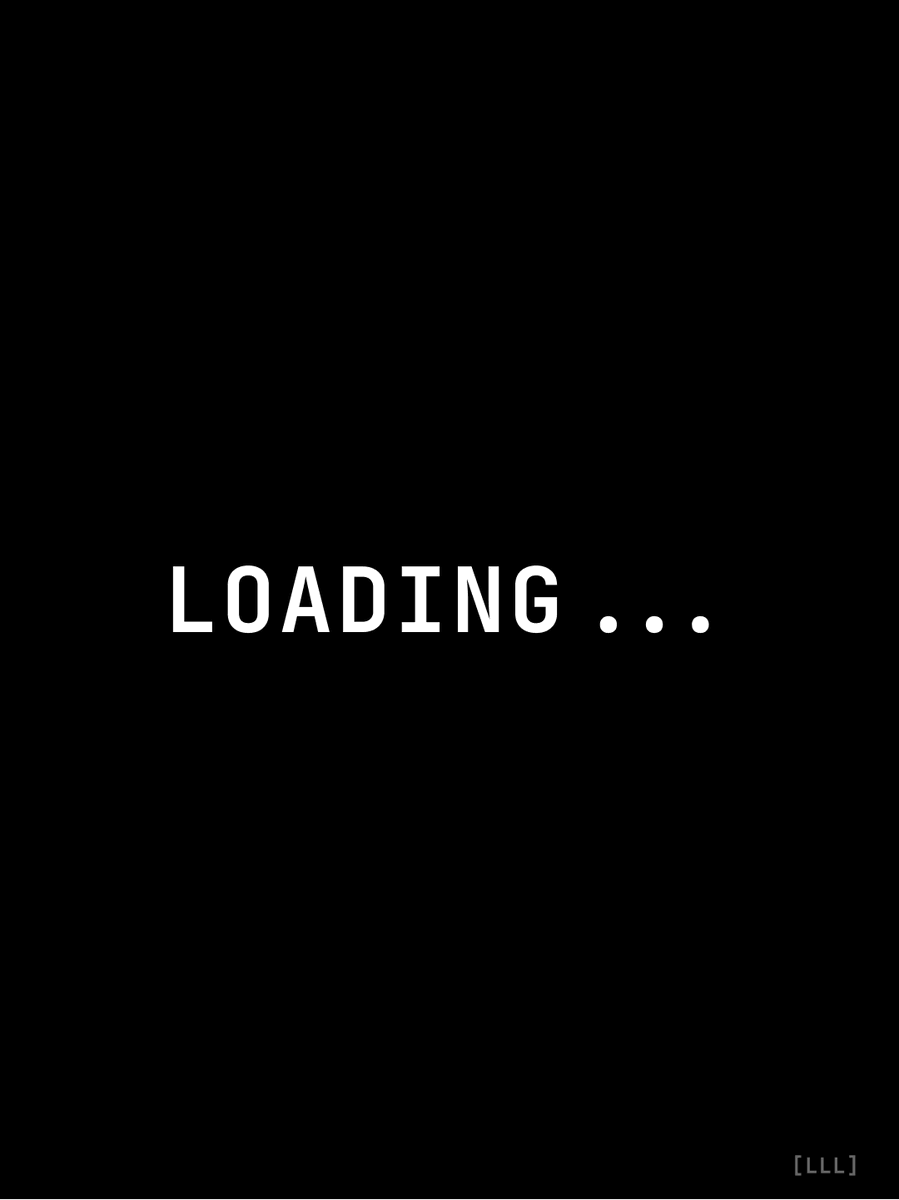 LayeredLogicLab's tweet photo. LOADING...

Ultra-minimal. 1-line format.

Buffering. 
Waiting. 
Patience required.

System state vocabulary — Entry 04

#layeredlogiclab #loading #buffering #systemstates #minimalistdesign #monospace #typography #dashboarddesign #ultraminimal #onelinedesign https://t.co/7vXy3OZZEc