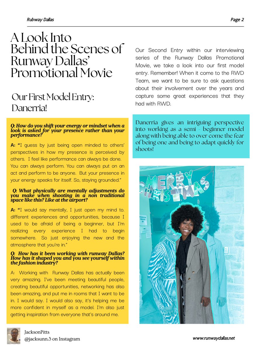 Runway_Dallas's tweet photo. We’re proud to announce a newly published article on Danerria Phillips! Her dedication and leadership shine brightly in this feature.
Check out her story and show your support.
By RWD Editor Jackson Pitts
Check here 👉https://t.co/MrE7b0clf4👈 https://t.co/gkTE5wKcJe