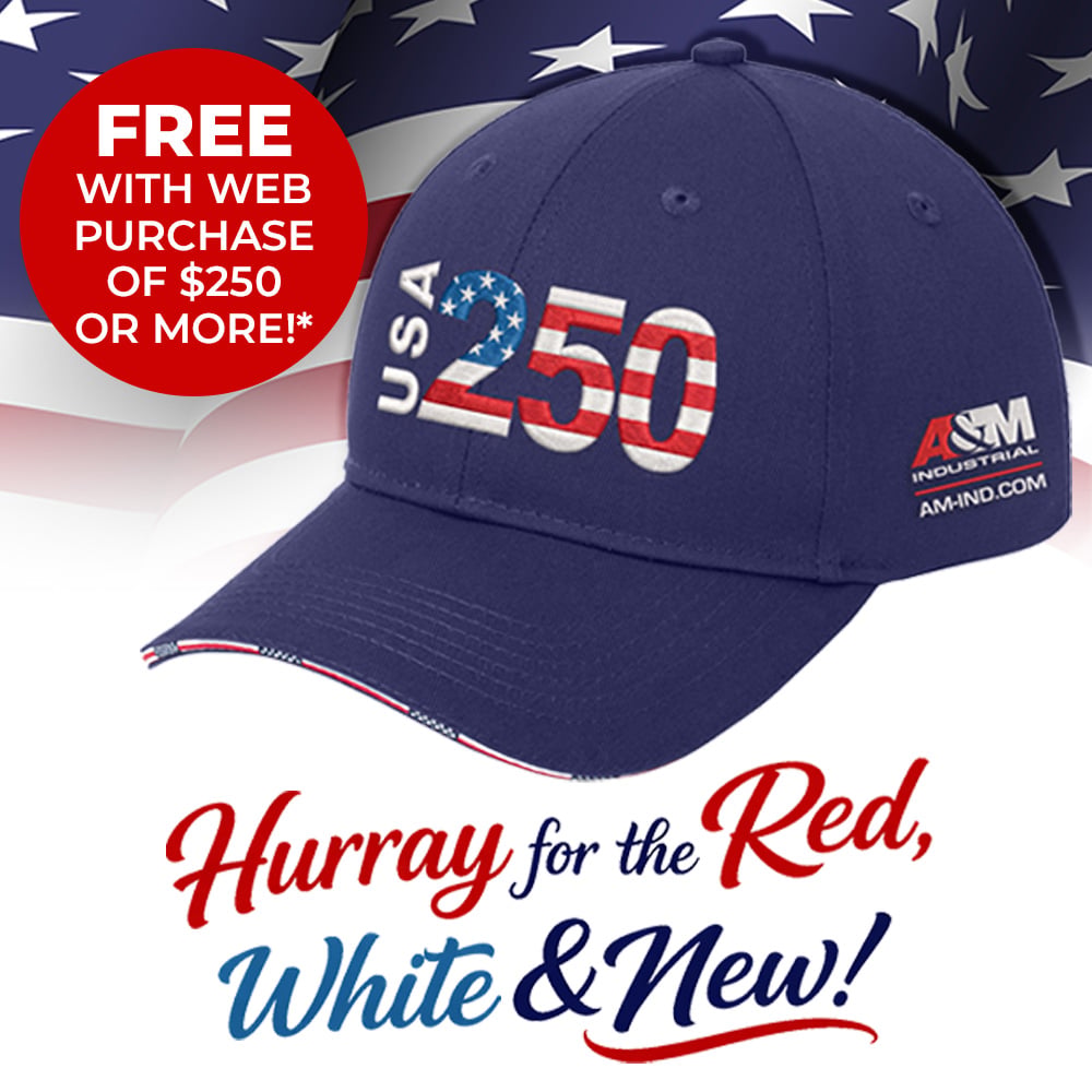 The NEW hubs.li/Q047XKkW0 is here—featuring more USA-made products than ever! 🇺🇸 
Shop more USA-made tools than ever, plus get a FREE USA 250 cap with online orders $250+ (while supplies last)! #metalworking #safety #USA