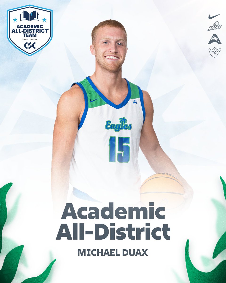 FGCU_MBB's tweet image. hard work in the classroom &amp;amp; on the court paid off. congrats, Mike!

#ATTITUDE // #WingsUp