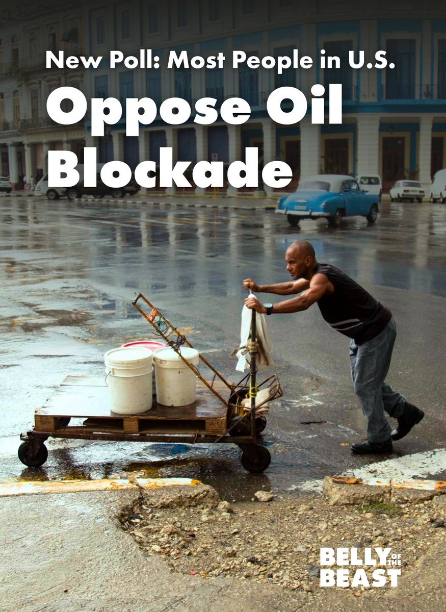 A recent poll by analytics firm YouGov finds that more people in the U.S. disapprove than approve of the U.S. blocking oil shipments to Cuba. 
yougov.com/en-us/articles…