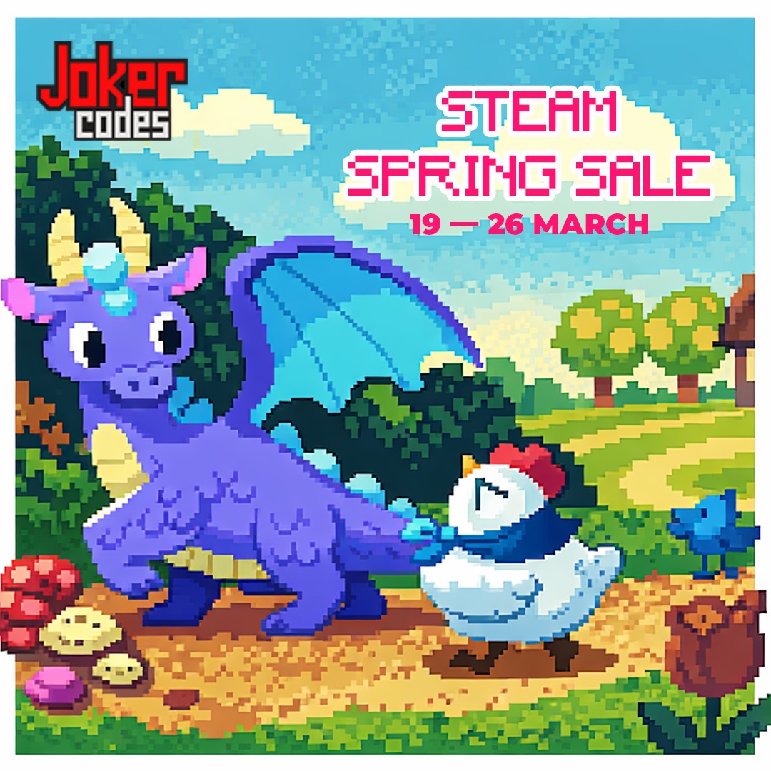 JokerCodes's tweet photo. 🌸🔥 STEAM SPRING SALE IS HERE! 🔥🌸

Get ready to level up your gaming with amazing deals on Steam codes! 🎮💥

🗓️ March 19 – March 26
💸 Don’t miss out on exclusive discounts

Grab your codes now and enjoy the best games for less 🚀

#SteamSale #GamingDeals #SteamCodes https://t.co/U1F2SorIEi