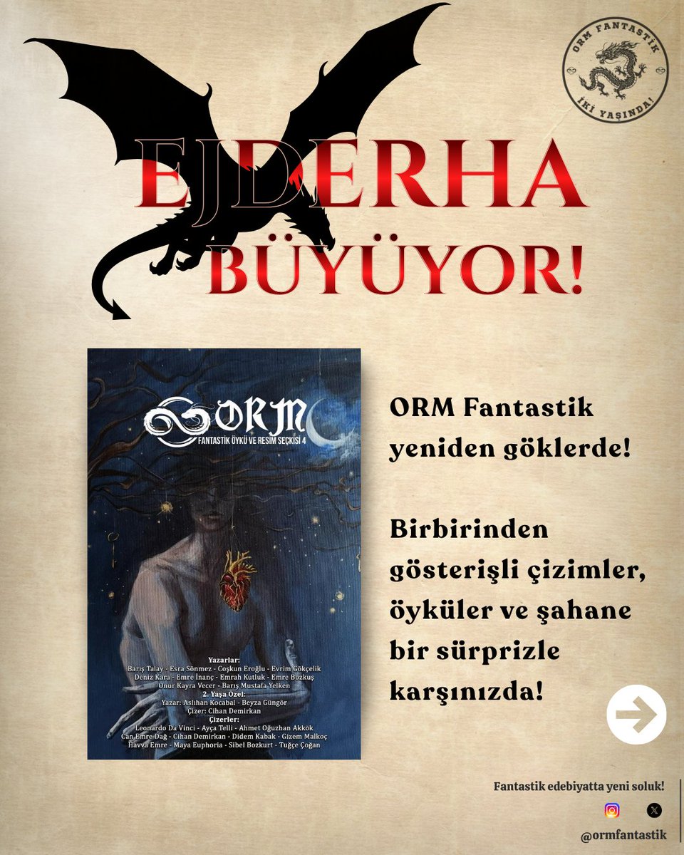 Orm Fantastik Öykü Dergisi tweet media