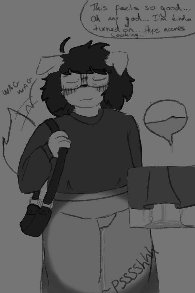 Boypeeings's tweet photo. when you gotta go... #furry #furryart #furrypee #omorashiart #watersports https://t.co/EoauXcnZwj