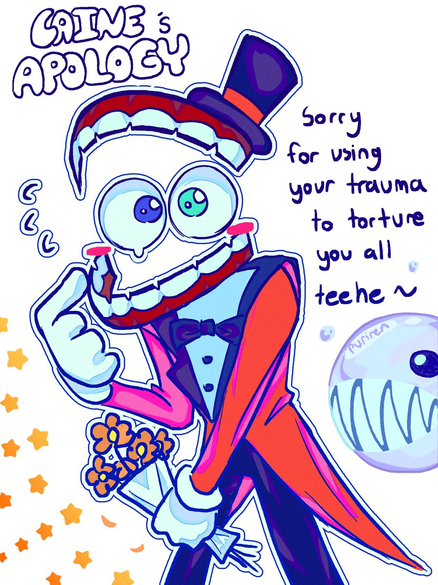 guys hes so sorry forgive him [ep 8]
#tadc #caine #tadc_spoilers #fanart