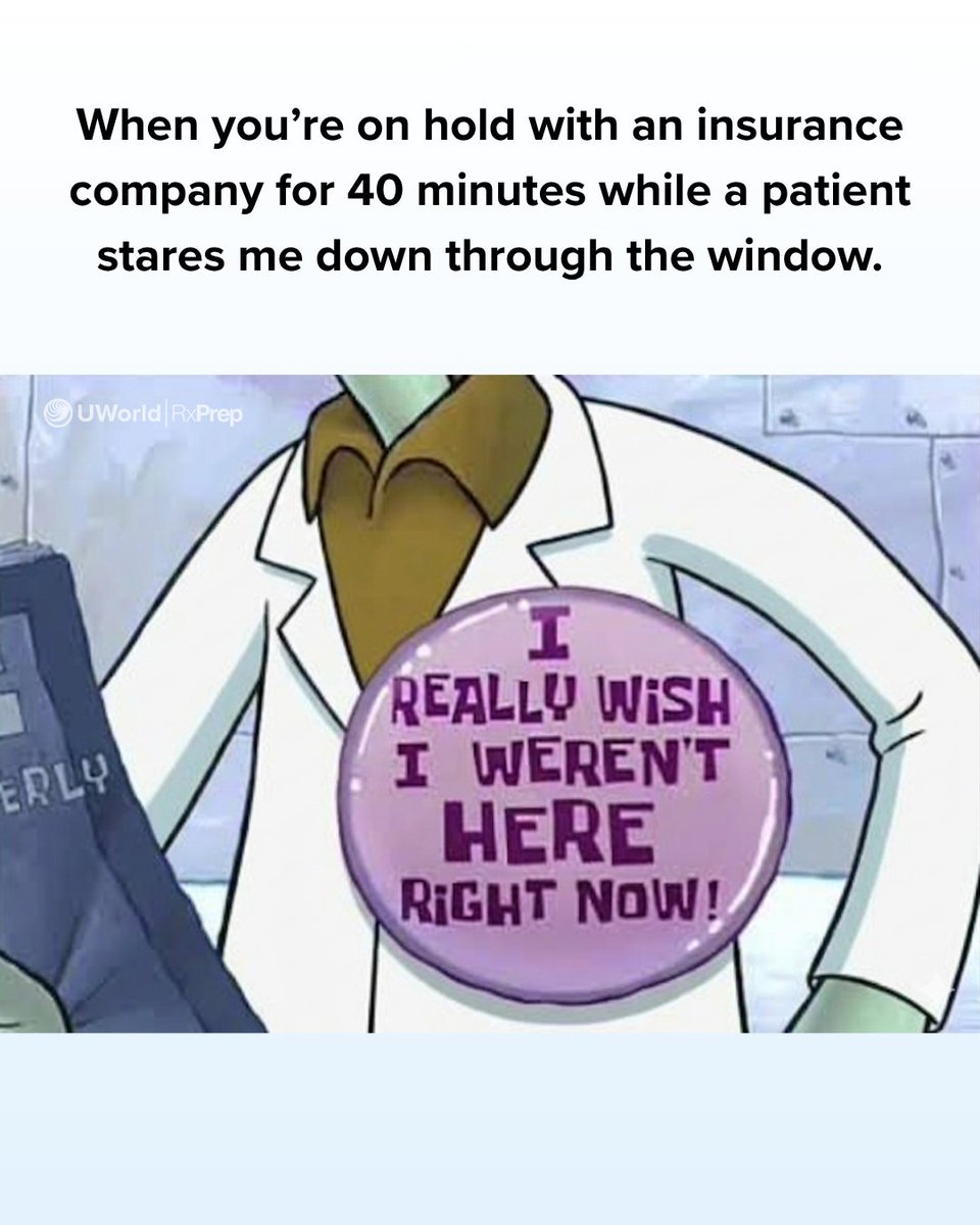 This and a line of 20 people all wanting their prescriptions "right now" ✨