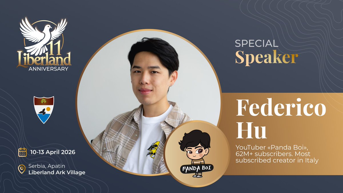 Speaker Spotlight: We are thrilled to welcome back Italy's #1 creator, Federico Hu <a href="/pandaboireal/">PANDA BOI</a> ! 🎬🐼

Panda boi is bringing his incredible creative energy back after an amazing time at our 10th Anniversary.

Join Federico and our global community from April 10–13 in Apatin,
