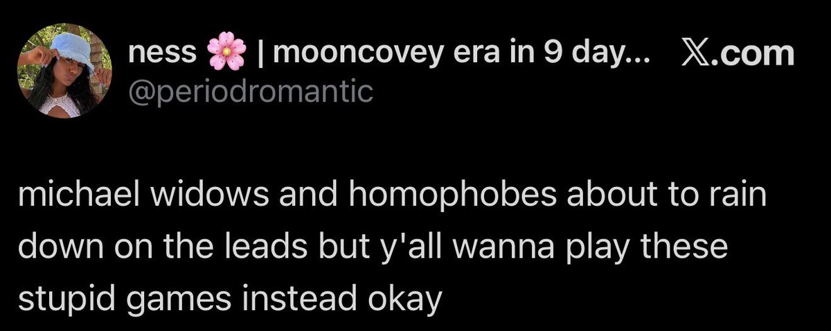 burkinababee's tweet photo. yall trying to use the racism and homophobia the actresses face as a gotcha cause youre upset people are calling out philoises for how weird theyve been is not the gag that you think it is… youre just fucking odd https://t.co/kFLuTeTXpd