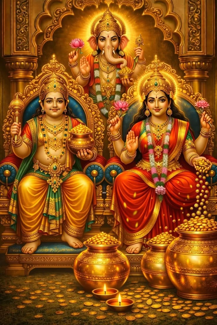 Rituverma51's tweet photo. True wealth is not just gold, it is the grace of Mata Lakshmi and the protection of Kuber. https://t.co/4T3ct4b210