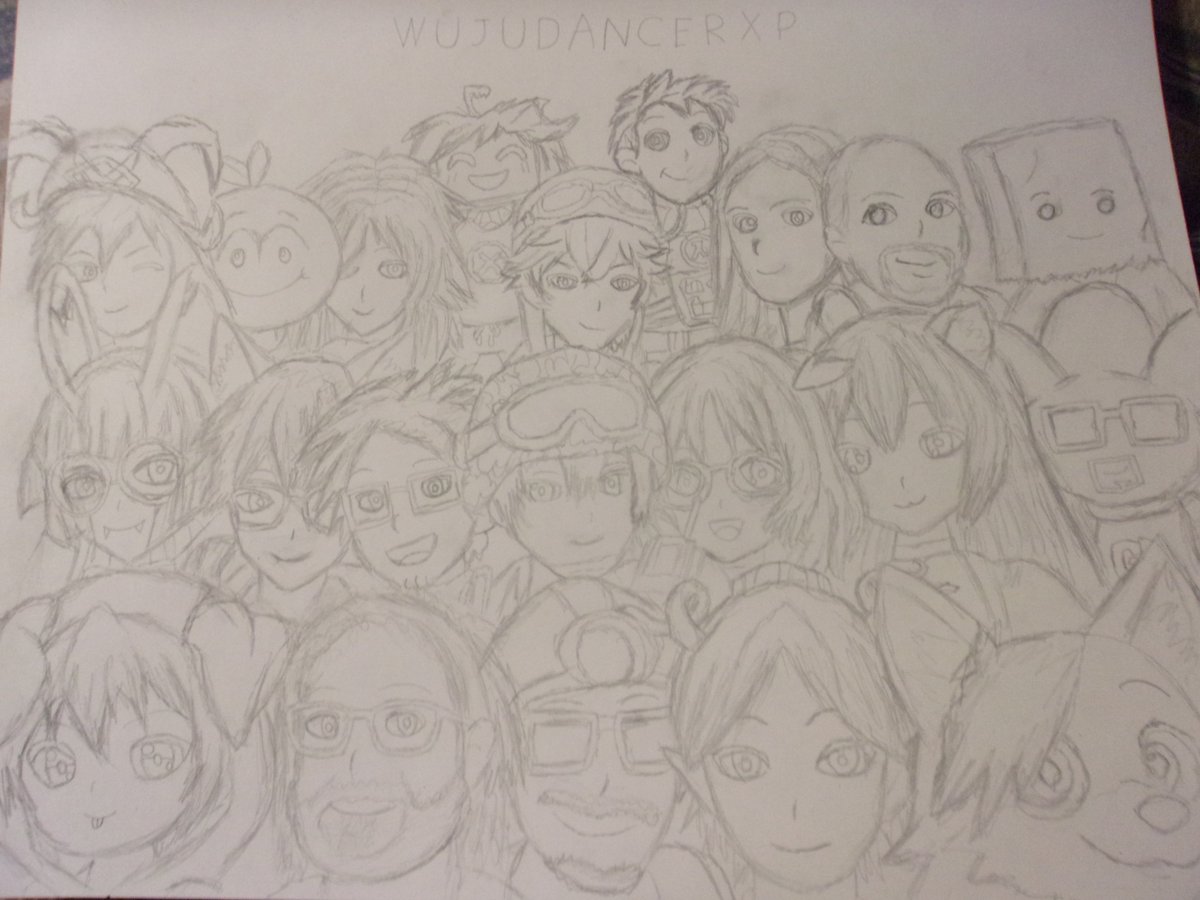 WujuXp's tweet photo. Been a while since I did this, but I've made another one to hang up on the wall featuring some cool peeps I've met/friended/collabed during these last 2 years.

Names In reply. https://t.co/UqYIX4u0SU