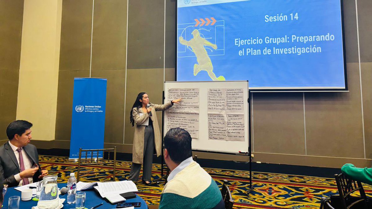 UNODCROCOL's tweet photo. #Ecuador 🇪🇨 | ⚽️Con el apoyo de @StateINL, realizamos en Quito un taller junto a la @LigaProEC para fortalecer la investigación de la manipulación de competiciones deportivas vinculada a apuestas ilegales, lavado de activos y el crimen organizado. 👇 https://t.co/lfOuY7HJOO