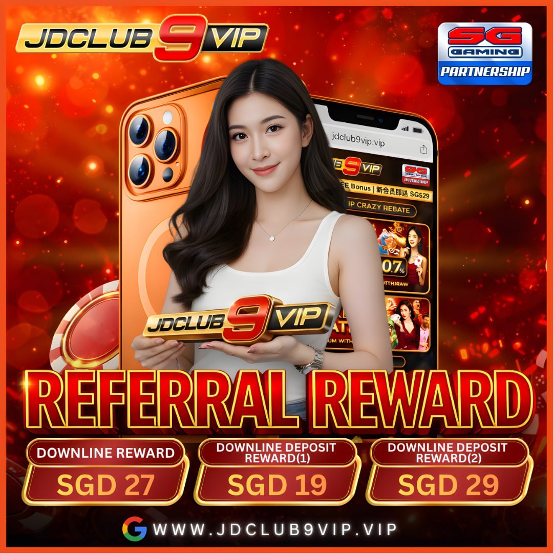 JD9VIP's tweet photo. Google search : JDCLUB9VIP 
Website : https://t.co/SviQaiQ3ly

🔥 REFERRAL REWARD IS LIVE 🔥
Invite your friends &amp; start earning BIG 💰🎯
Enjoy EXCLUSIVE 4D rewards together 🚀✨

#JDCLUB9VIP #JDCLUB9VIPSG #singaporeviral #SGViral #SingaporeNews #SingaporeGood #SGGAMING https://t.co/Krwt4aA8sG