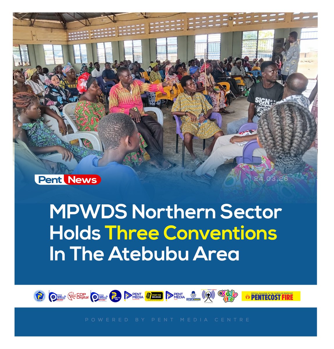 thecophq's tweet photo. The Northern Sector Coordinator of The Church of Pentecost, Pastor Joshua Korku Semador, has led a team to the Atebubu Area for a five-day training and evangelism exercise aimed at strengthening ministry work.
🌐 | Read more: https://t.co/s1ZKjULawH
#PentNews | #Atebubu | #PossessingTheNations