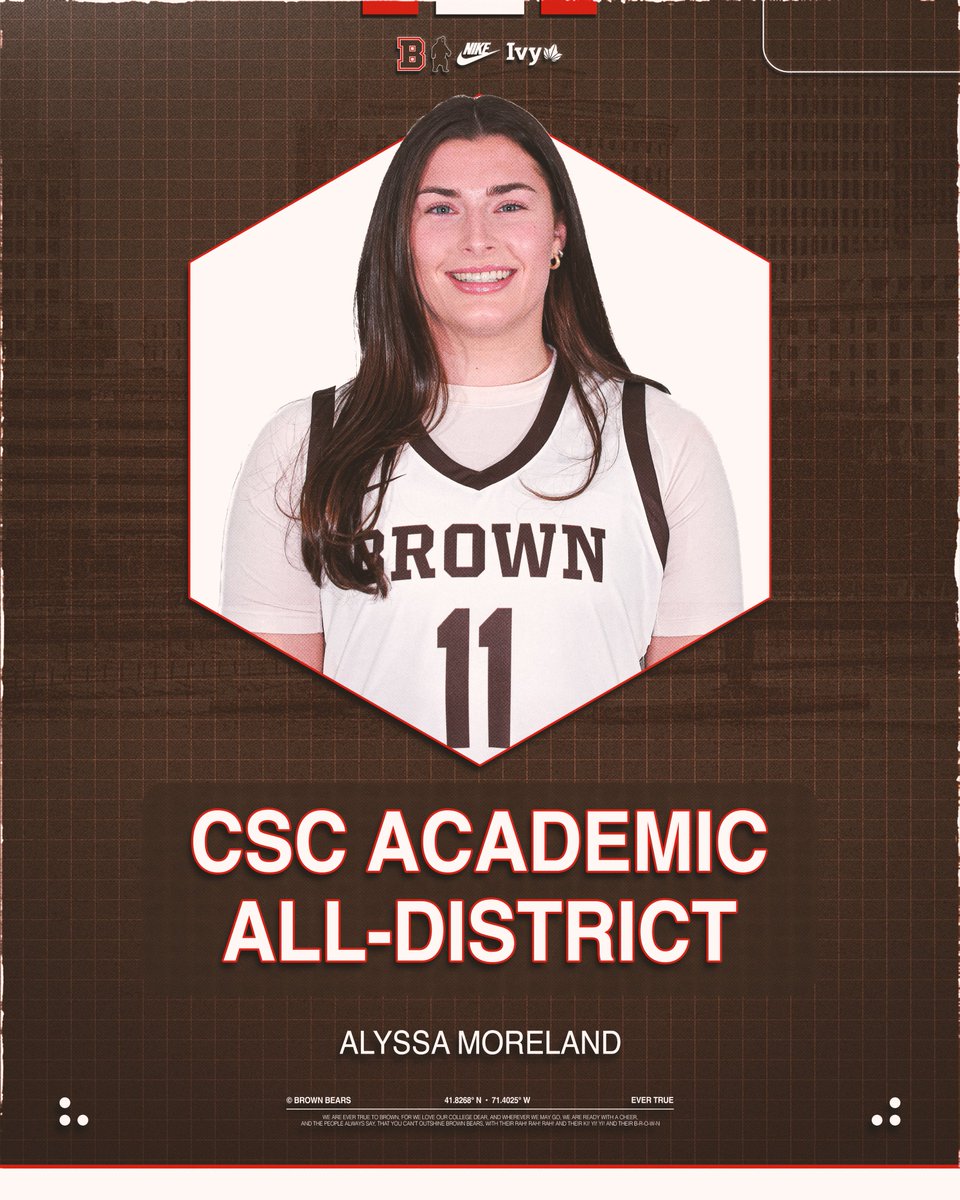 BrownU_WBB's tweet image. Congratulations to Grace Arnolie, Alyssa Moreland, Beth Nelson, and Olivia Young on being named to the @CollSportsComm Academic All-District Team! 🐻

📰 tinyurl.com/447avfh2

#EverTrue #NEXT