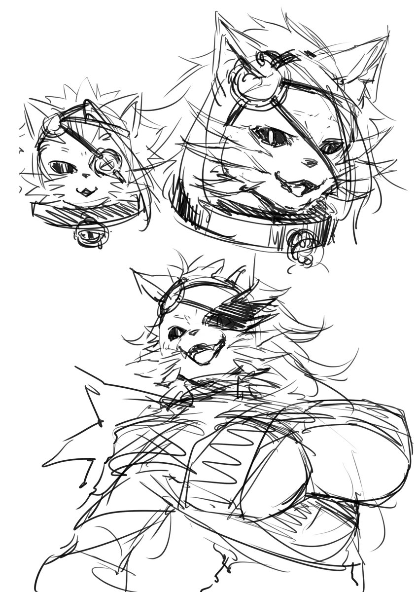 女怪人デザイン没案。 