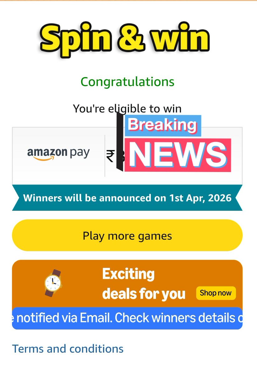 Dattatray_84's tweet image. Hope I win the OnePlus Nord CE5 😍

#FunZone #SpinAndWin 
@amazonIN