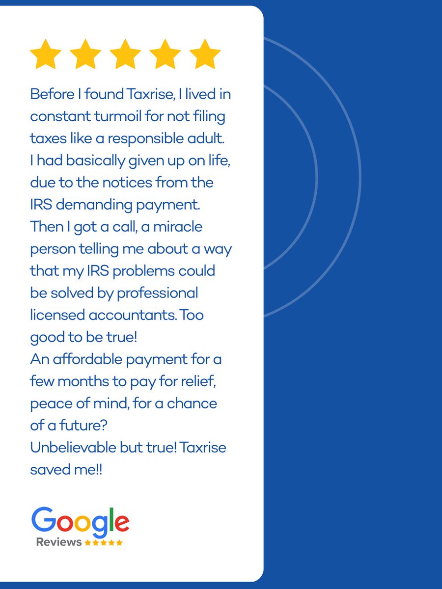 TaxRise's tweet photo. Carol’s Review ⭐️⭐️⭐️⭐️ https://t.co/M8HC0B5BJh
