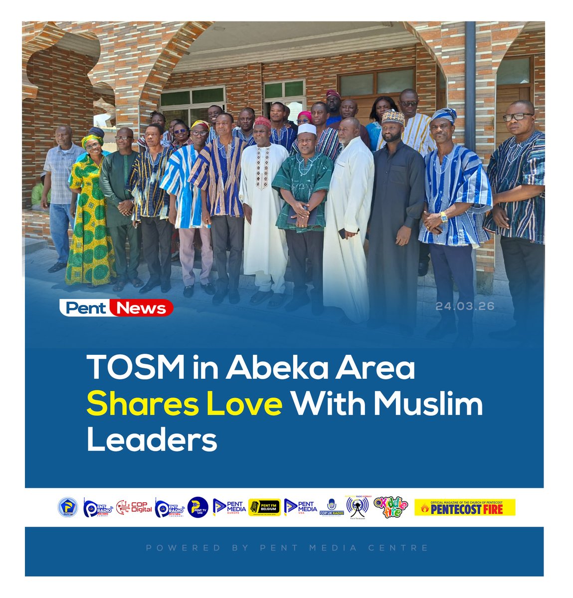 thecophq's tweet photo. The Other Sheep Ministry (TOSM) of @thecophq, in collaboration with the Abeka Area, has paid a courtesy visit to Muslim leaders in Fadama to promote peace and interfaith harmony as Ramadan draws to a close.
🌐 | Read more: https://t.co/UcVzsc0Yqw
#PentNews | #TOSM | #PossessingTheNations