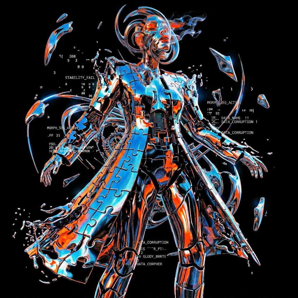 Valinoo_'s tweet photo. VALINO ATELIER: UNFIXED #002
A one-of-one digital fashion piece rendered in 4096 resolution, exploring fragmentation, data corruption, and unstable identity.
Engineered. Broken. Unfixed.
https://t.co/ax3gj0TETl
#NFT #DigitalFashion #DigitalArt #NFT #Web3 #GlitchArt #UNFIXED #ValinoAtelier
