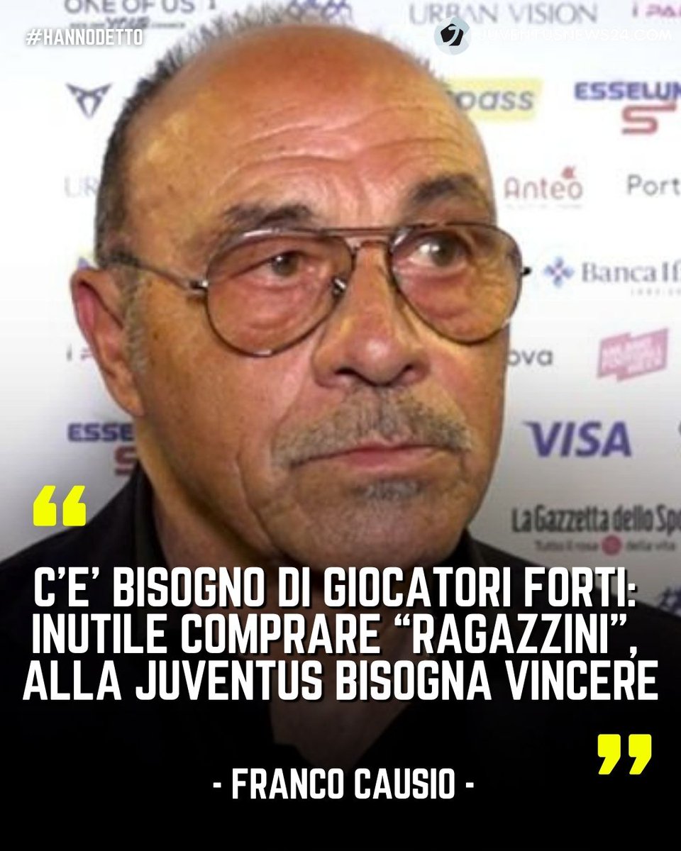 junews24com's tweet photo. 👉Intervistato dai microfoni di #Tuttosport, #Causio si è soffermato sulla #Juventus lanciando un messaggio molto chiaro.
🗣 "Mancano i risultati, la verità è questa. Ed è cruda. Senza risultati fai più fatica ad andare avanti: sono quelli a darti convinzione, entusiasmo" https://t.co/d4S2QUpdSB