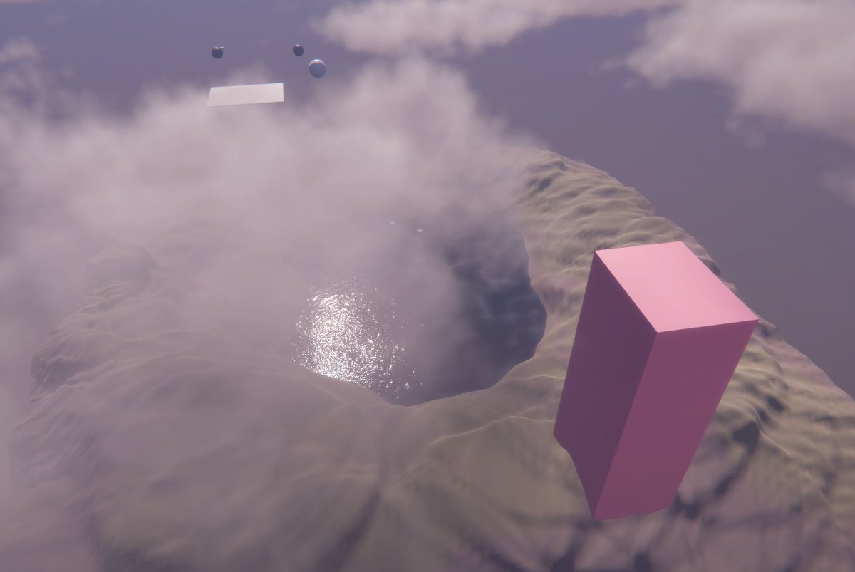 RobProductions's tweet photo. Though it might sound like a small win, I was actually stuck on this problem for over a month and thought it might ruin the project. After discovering a material setting I missed, I can now sort transparent objects behind Unity's volumetric cloud system 😅 #graphics #gamedev https://t.co/5ikg5O2oAB