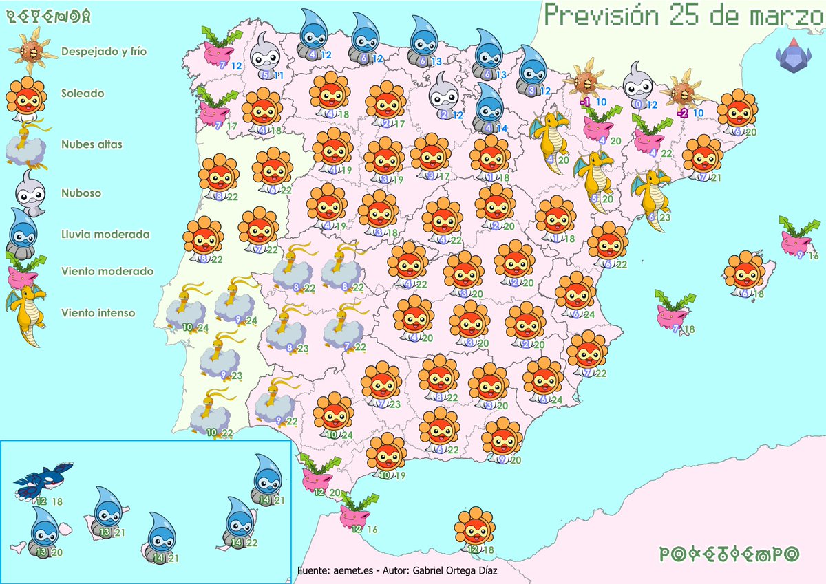 ☀️El miércoles, nuevo día de estabilidad en casi todo el país.
🌧️Aunque por el norte va a llegar viento provocando lluvias moderadas pero persistentes.
🌪️Y cierzo fuerte en el valle del Ebro.
🌧️En Canarias sigue la inestabilidad, pero las lluvias serán cada vez más débiles e